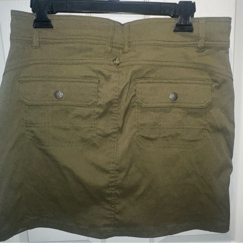 Prana Skort Womens Green Halle Skort Size 8 Outdoor Hiking Nylon w/ Drawstring - Picture 6 of 8